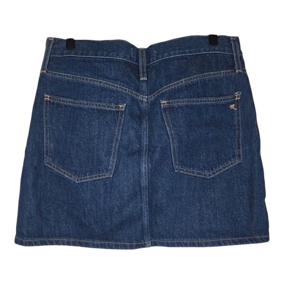 Madewell Womens Rigid Denim High Waist Straight Mini Jean Skirt Size 29 - Picture 2 of 12
